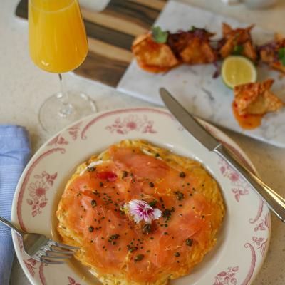 Smoked Salmon Rosti.
