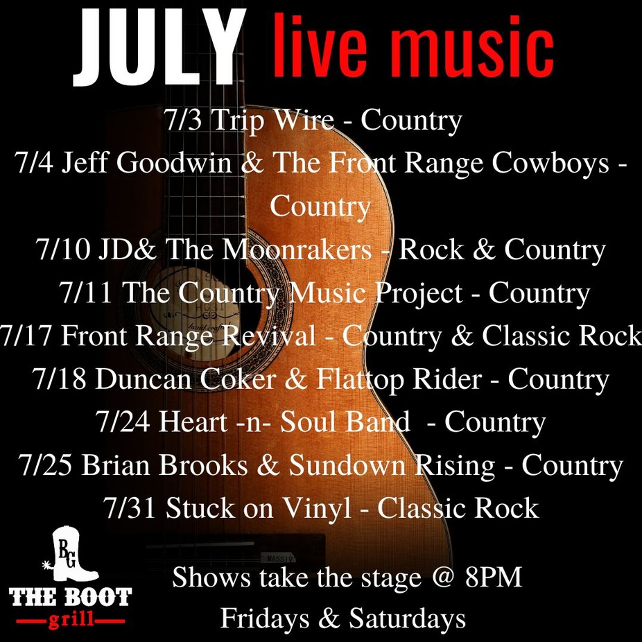 July Event Schedule event photo