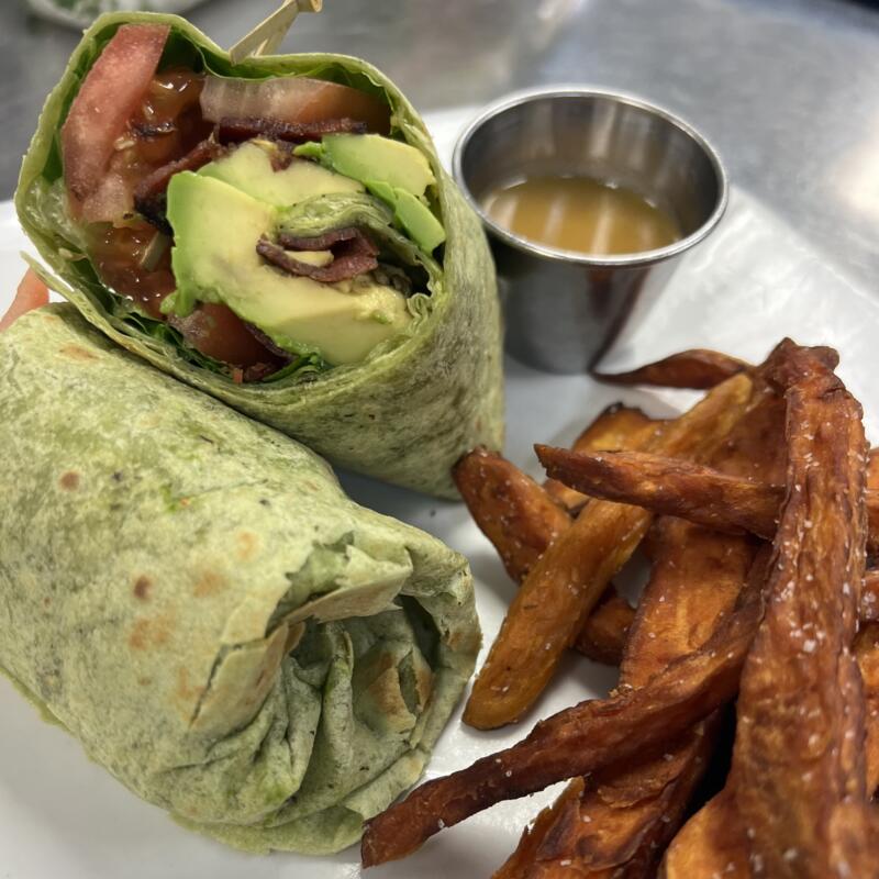 Bacon, Lettuce, Tomato, Avocado Wrap photo