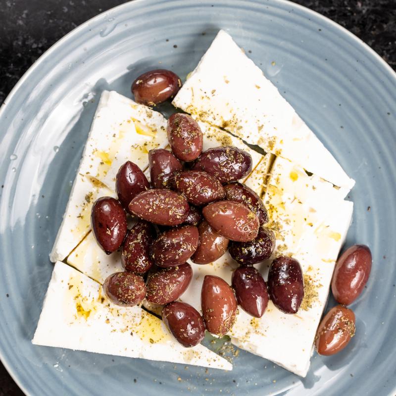 Feta Cheese, Kalamata Olives, Olive Oil & Oregano photo