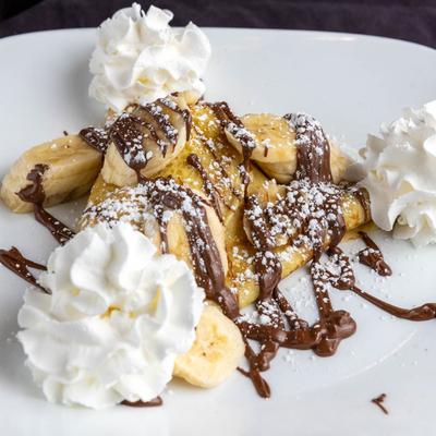 Banana Nutella Crepes.