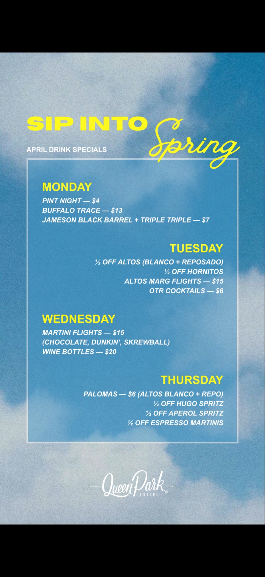 Weekly specials event photo