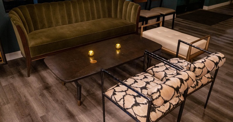 Big sofa, armchairs and table