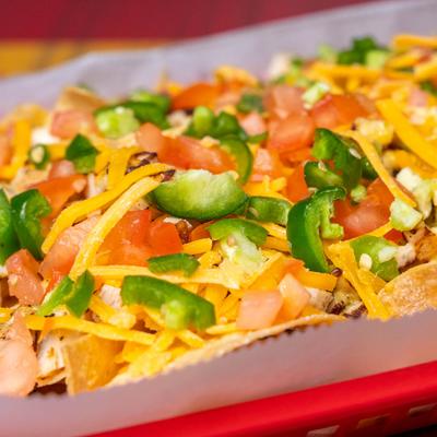 Grilled Chicken Nachos.
