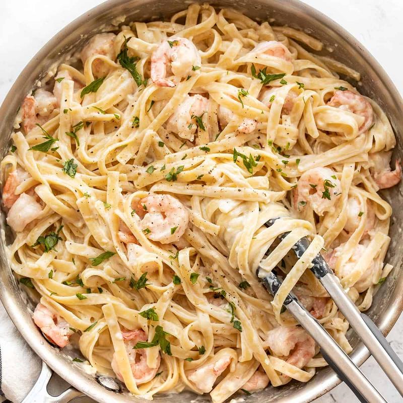 SHRIMP ALFREDO PASTA photo