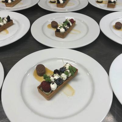 Chocolate Ganache Hazelnut Sponge Passion Fruit