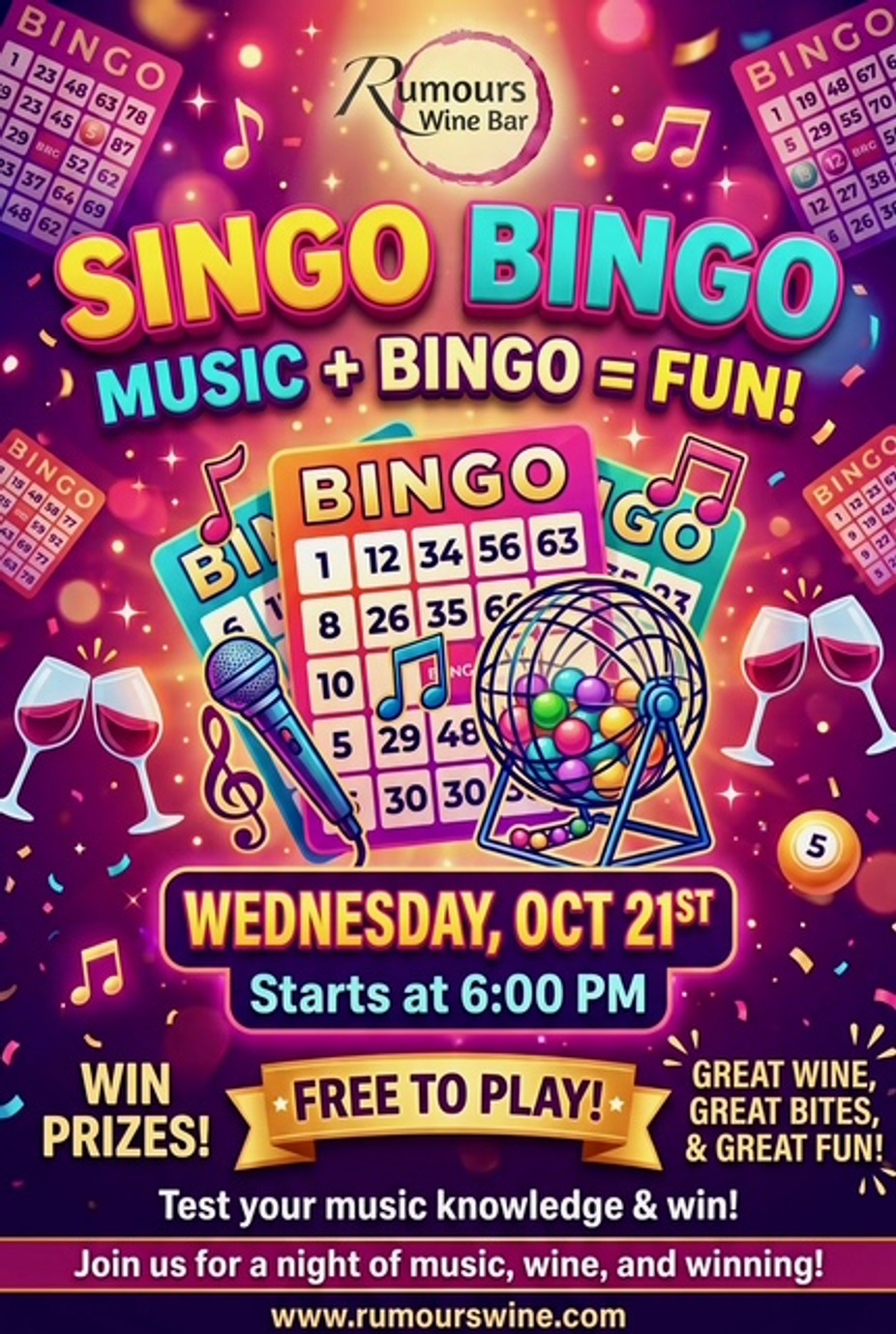 Singo - Music Bingo event photo