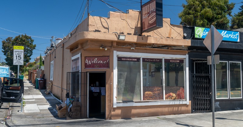 Exterior, angle view, entrance