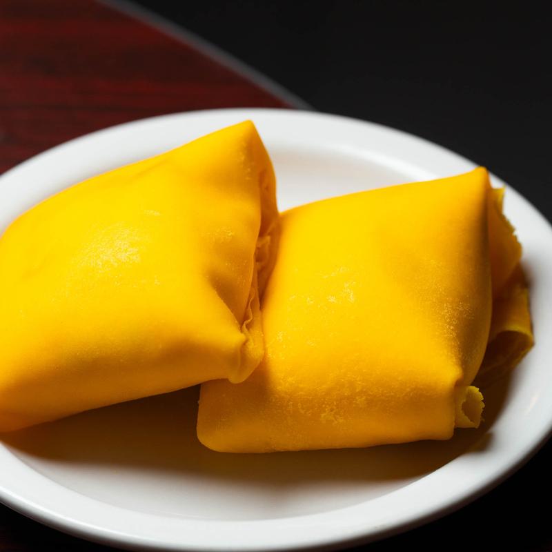 menu item 27 of 27, 59. Mango Crepe (V)