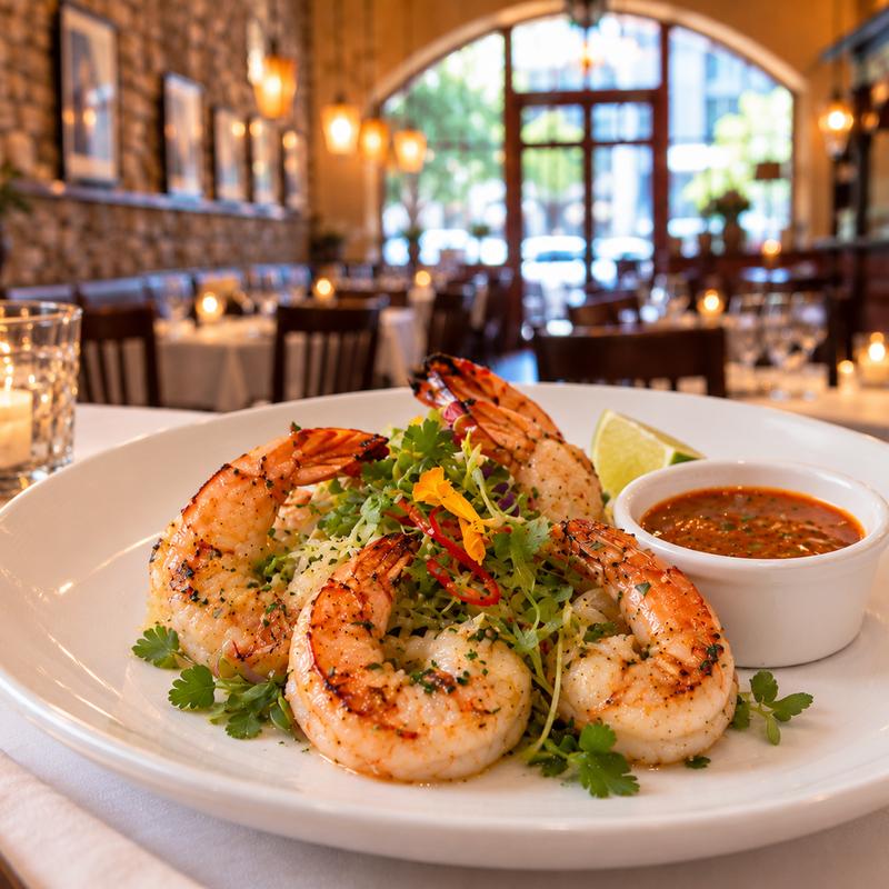 menu item 45 of 55, Grilled Tiger Prawns