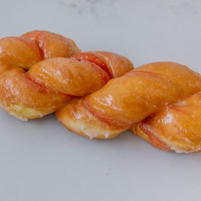 Raspberry twist pastry.