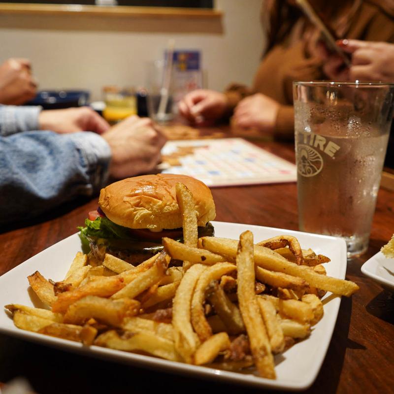 Queen Burger with Fries photo