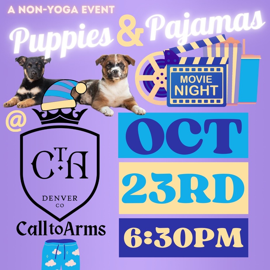 Puppies and Pajamas: Movie Night event photo