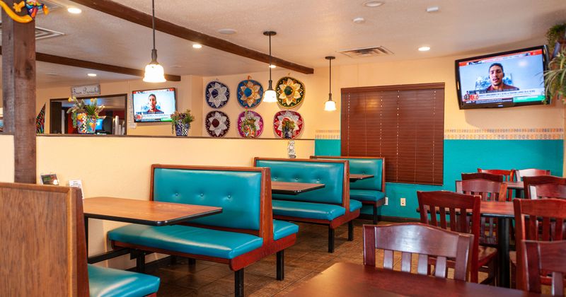 Interior, booths and dining tables