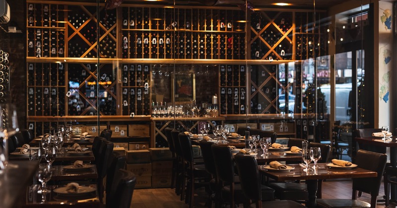 Interior, dining area