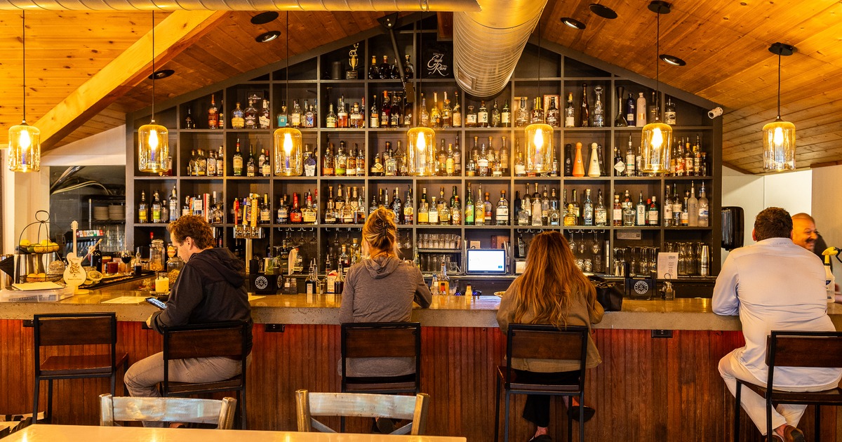Guests sitting at the bar