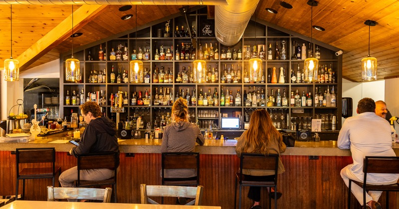 Guests sitting at the bar