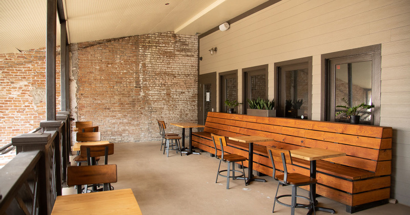 Exterior, seating area