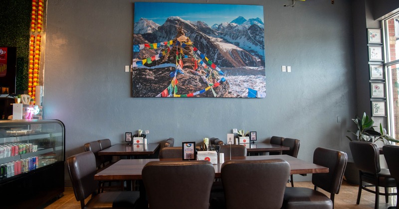 Interior, seating area with table and chairs