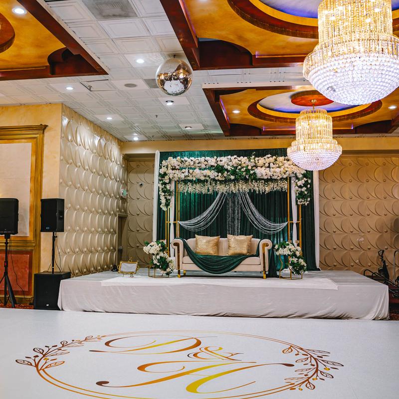 Interior, dancing floor.