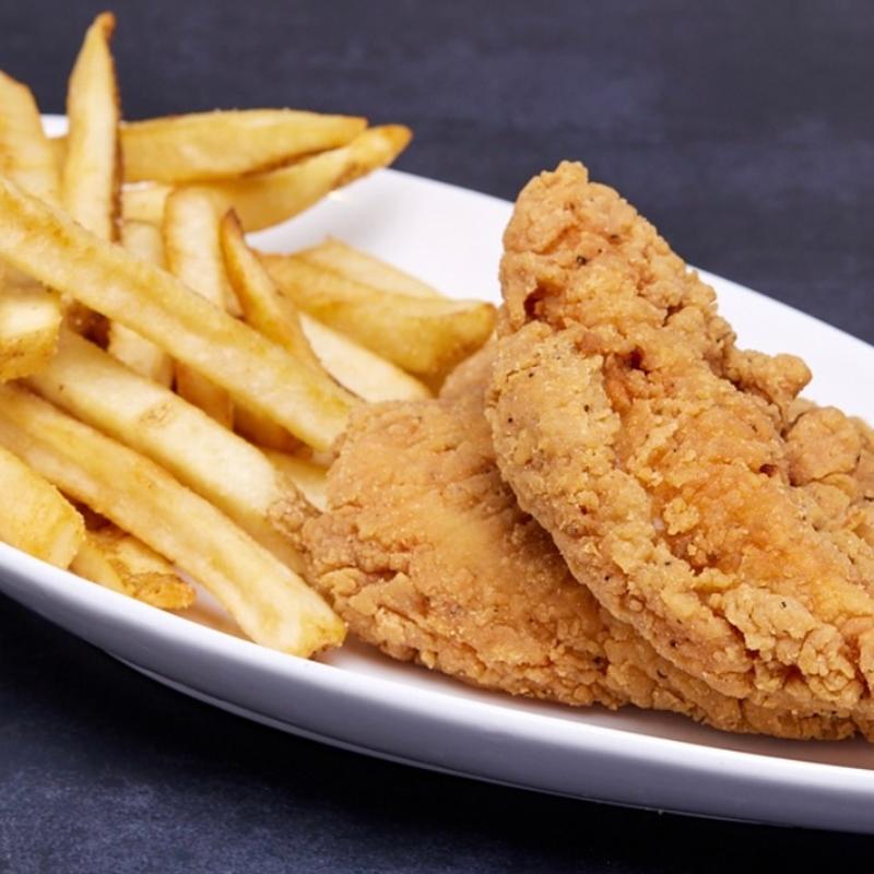 Chicken Tenders with fries photo