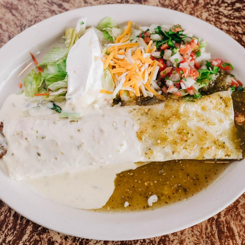 menu item 7 of 9, Burrito Chile Verde