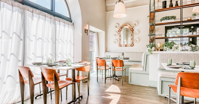 Interior, dining area