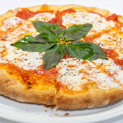 Margherita Pizza served