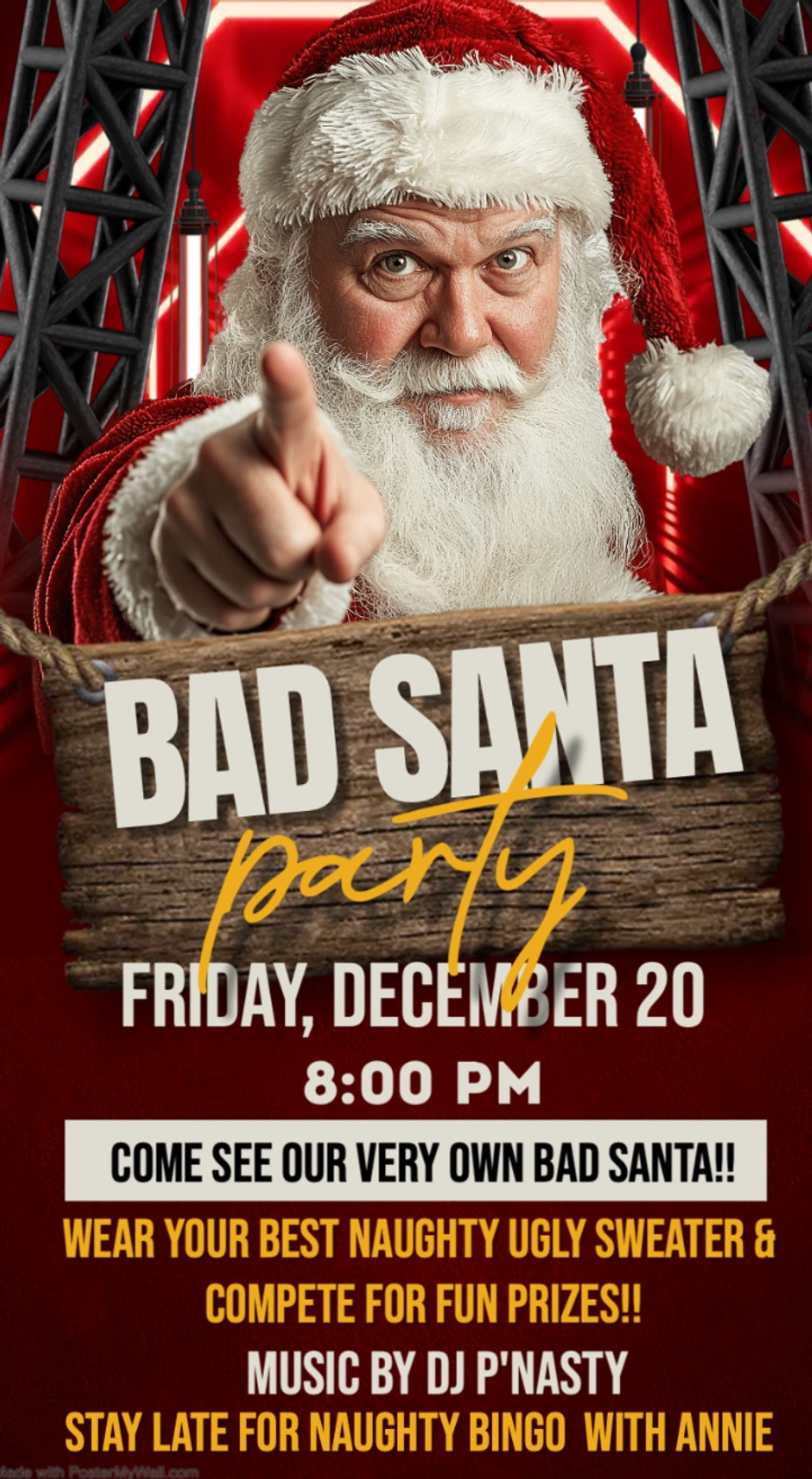 Bad Santa Party event photo