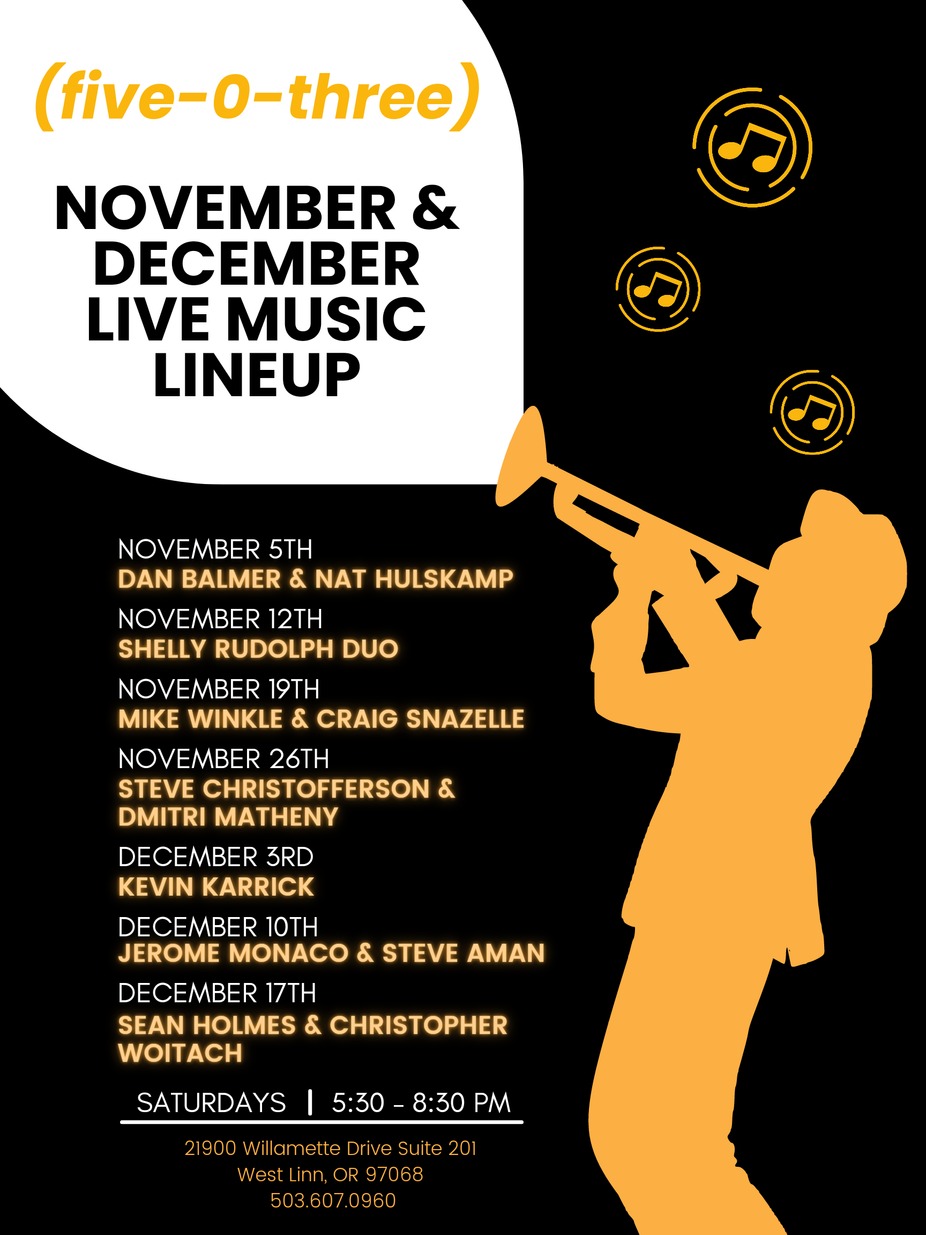 November & December Live Music event photo