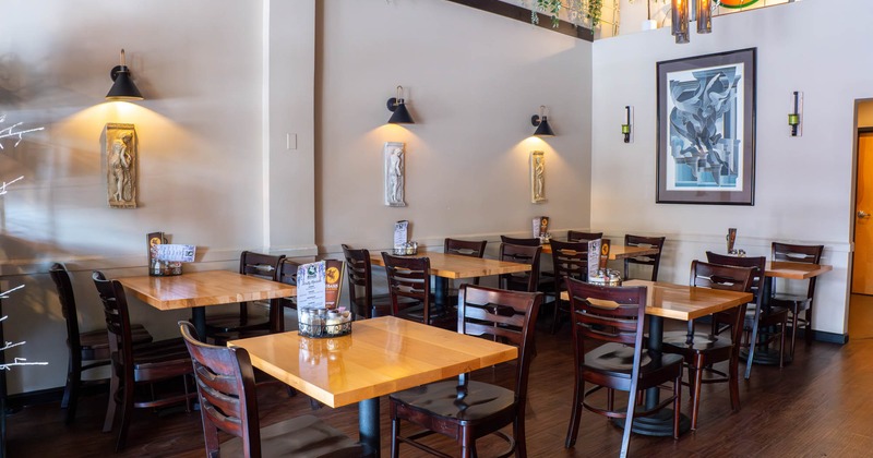 Dining tables ready for guests