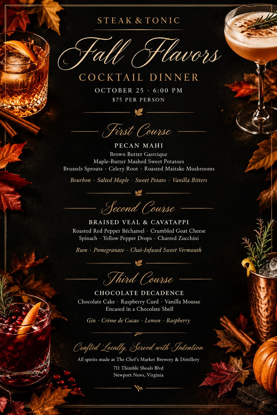 Fall Flavors Cocktail Dinner event photo