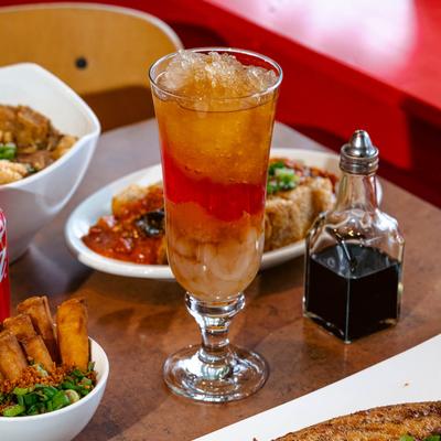 Served drinks and meals.