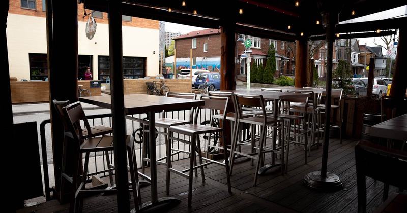 Exterior, seating place on covered patio