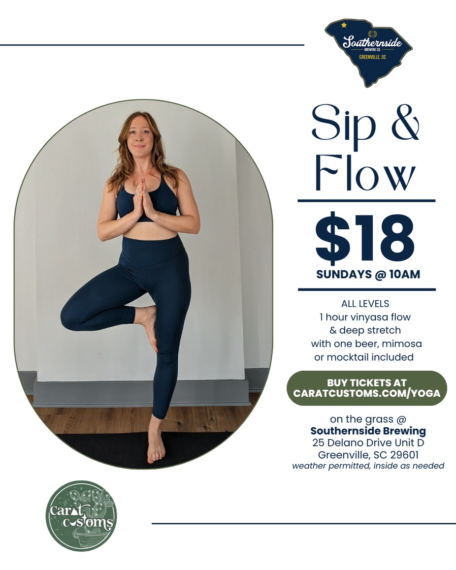 Sip & Flow Yoga Class event photo