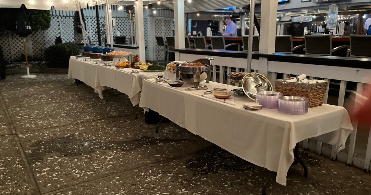 Long tables, catering