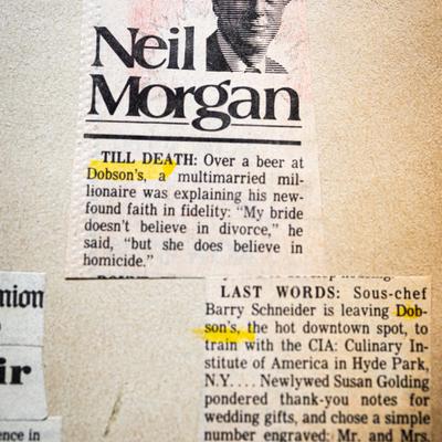 Old newspaper clippings