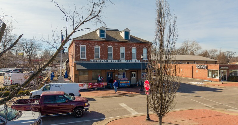 Exterior, front view to restaurant