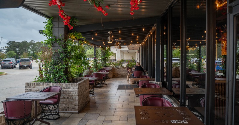 Exterior seating area