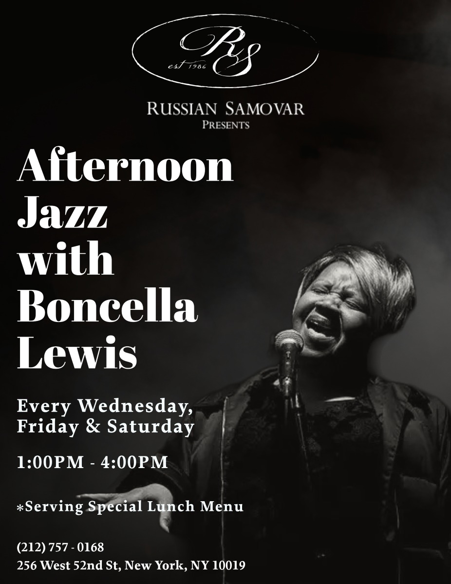 Russian Samovar's Afternoon Jazz with Boncella Lewis event photo