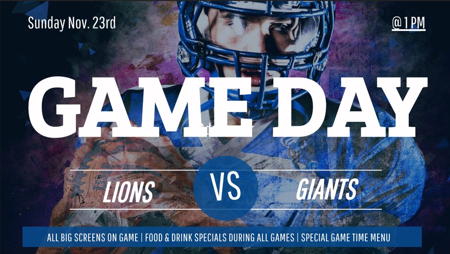 Lions Vs Giants event photo