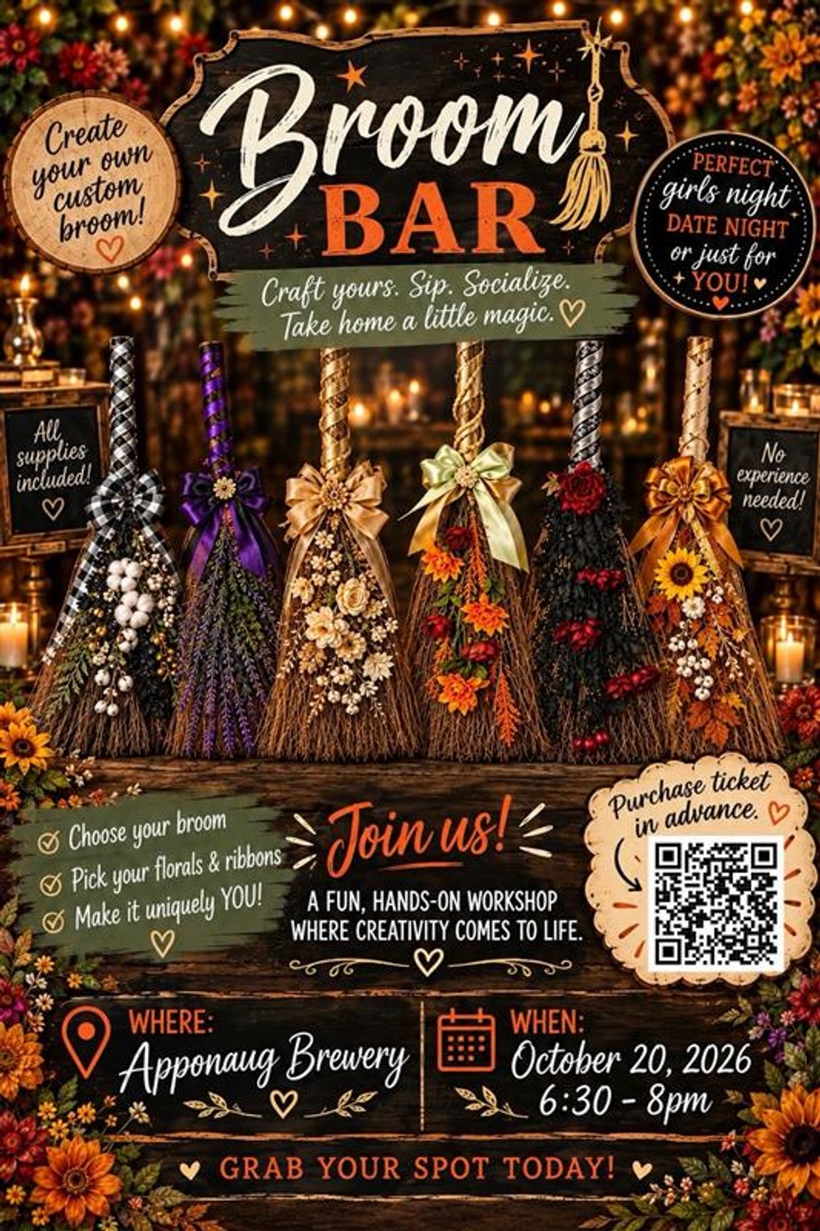 Broom Bar w/ Hammer & Stain by Crafty Girls event photo