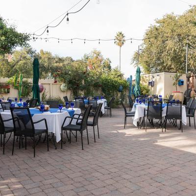 Exterior, dining area.