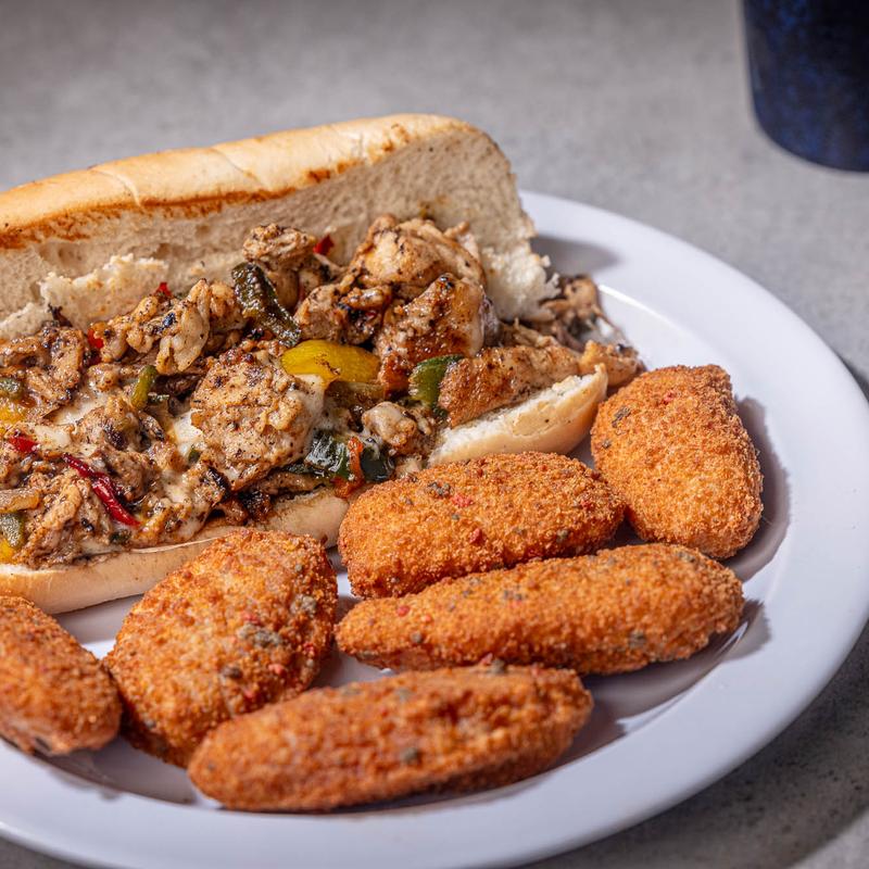 menu item 4 of 6, Chicken Philly with Fries