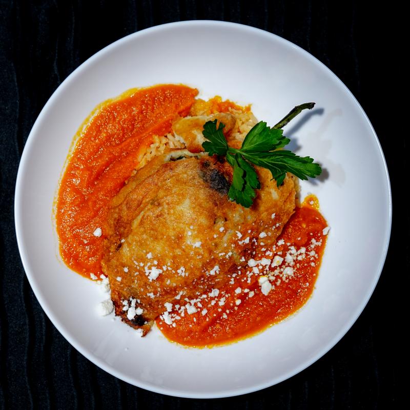 Poblano Chile Relleno photo