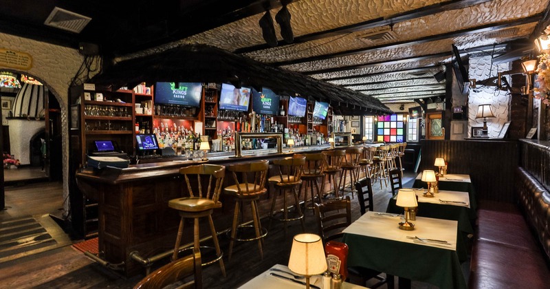 Interior, bar and dining area