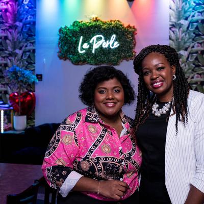 Guests posing for a picture.