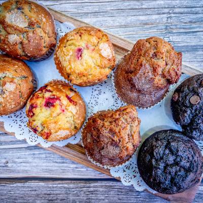 Various muffins.