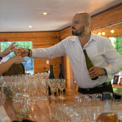 Celebration settings,champagne glasses