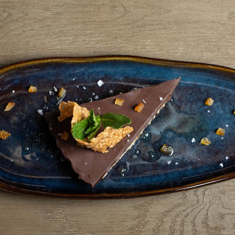 menu item 16 of 18, Flourless Hazelnut-Orange Chocolate Torte